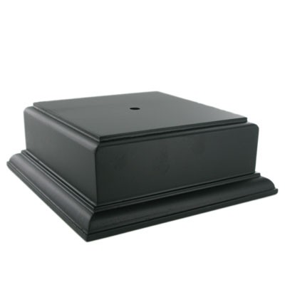 Black Bowl or Cup Platform Base (4½" x 4½" x 2-1/8")