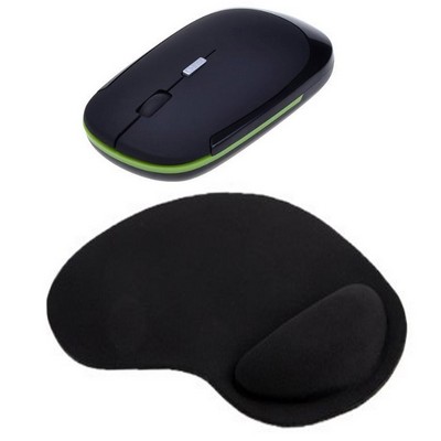 Kidder iBank® 2.4GHz Wireless Mouse + Wrist Rest Mouse Pad