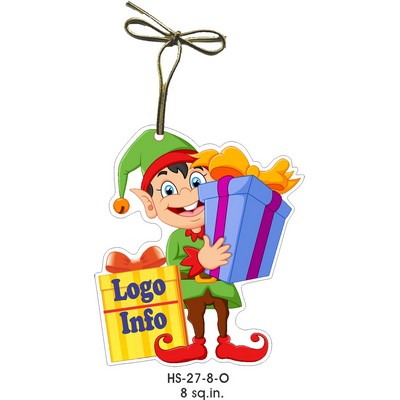 Elf Gift Shop Ornament (8 Square Inch)