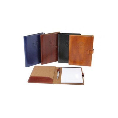 English Tan New Age Italian PU Leather Junior Padfolio (English Tan)