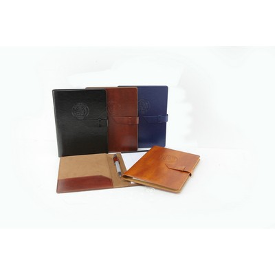 New Age Italian PU Leather Junior Padfolio (Brown)