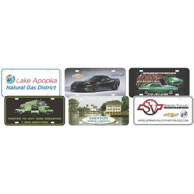 .075" Digitally Printed Premium Weight Hi-Gloss Poly License Plate