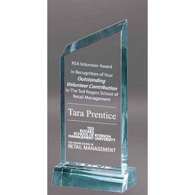 Small Jade Acrylic Wedge Award