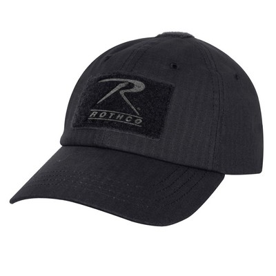 Black 100% Cotton Rip-Stop Operator Tactical Cap