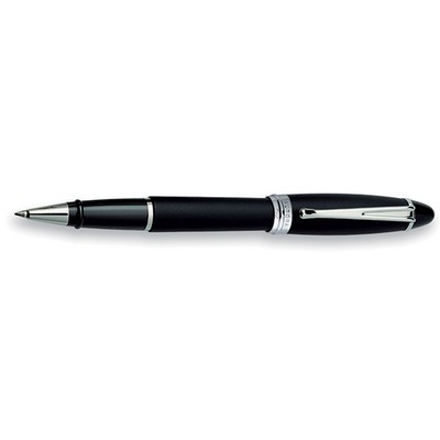 Luxury Line Aurora Ipsilon Satin Black Rollerball Pen