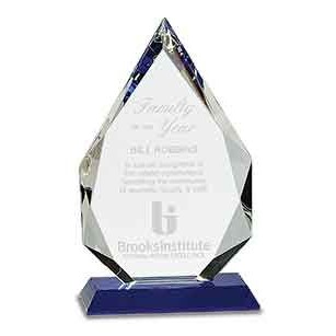 Towering Crystal Diamond Award, 8"H