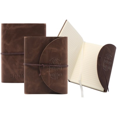 4.75" x 6.75" Leather Perfect Flap Book Bound Journal