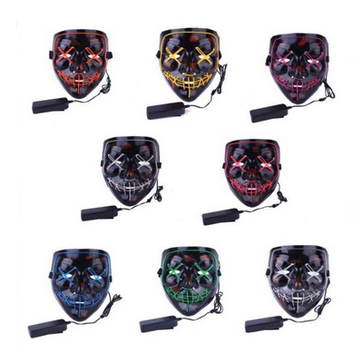 Halloween Mask Scary LED Light Up Mask for Festival Cosplay