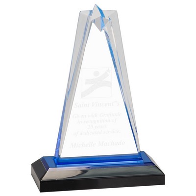 7" Blue Star Impress Acrylic Award