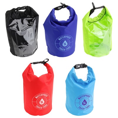 5-Liter Waterproof Gear Bag With Touch-Thru Pouch