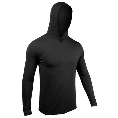 2UNDR Hooded Long Sleeve Tee Shirts