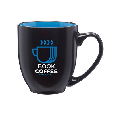 16 oz. Hidden Hue Ceramic Bistro Mug (2 Color Imprint)