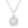 Jilco Inc. 0.50 TWT Multi-Stone Design Diamond Pendant Necklace