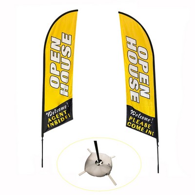 Advertising Beach Flag W/2-Sides Printing