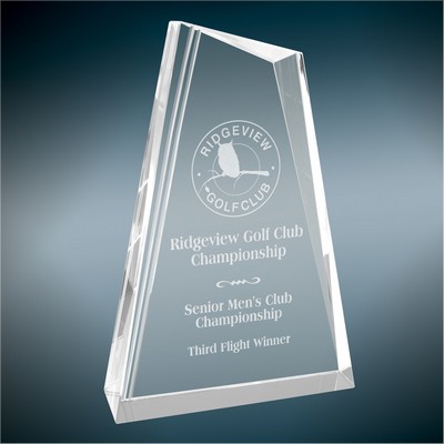 8.25" Crystal Peak Wedge Award