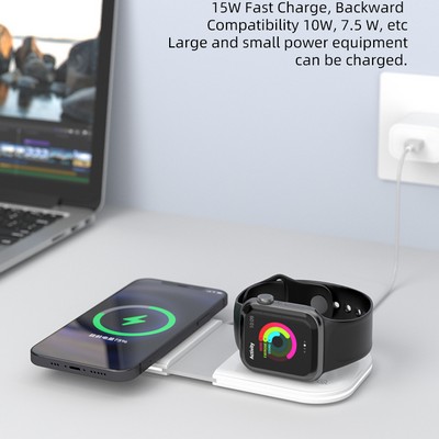 2 In 1 Foldable Magnetic Power Wireless Charging Station