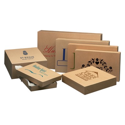 Pinstripe Kraft Gloss Apparel Box (19"x12"x3")