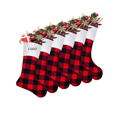 Fireplace Hanging Stockings for Family Christmas Decoration