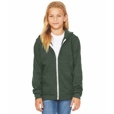 Bella+Canvas Youth Full Zip Hood