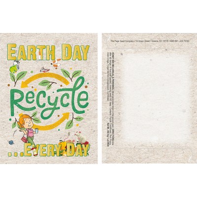 Theme Series Earth Day Recycle Seed Packet