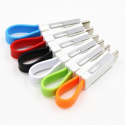 2-in-1 Magnet Charging Cable Keychain