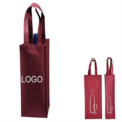 Non-woven Single Wine Tote Bag