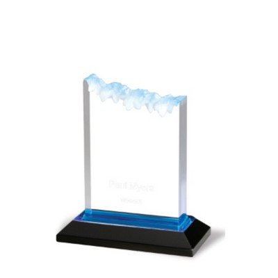 Blue Frosted Impress Acrylic Award