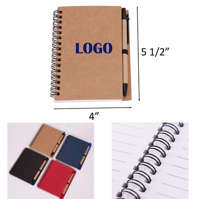 Eco Kraft Notebook w/Pen