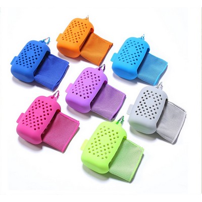 Cooling Towel w/ Portable Silicone Case