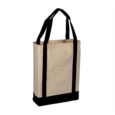 Two Tone Canvas Deluxe Tote