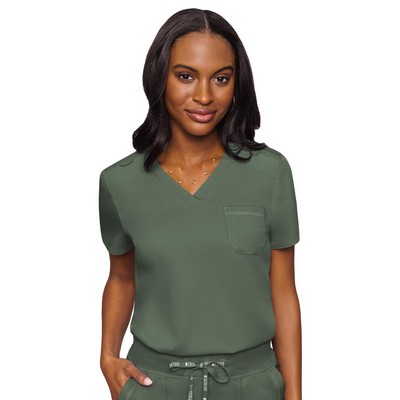 Med Couture - Touch - Women's 1-Pocket V-Neck Top