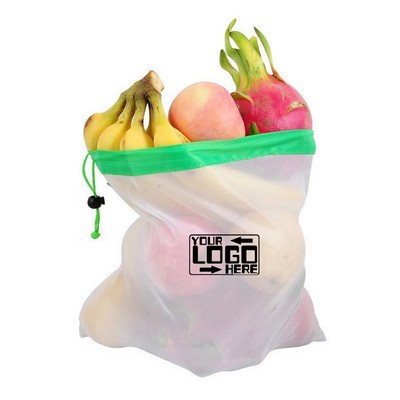 Full color 12 inch x 13.8 inch Mesh produce bags