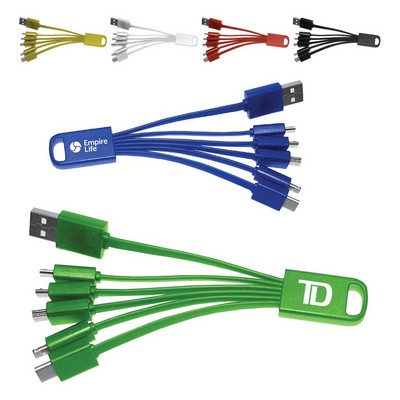 6-in-1 Universal Porkpie USB Data Transfer/Charging Cable