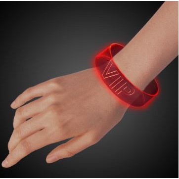 Red Pad Printed LED Magnetic Bracelet