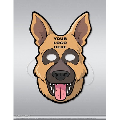 12" Custom Printed Paper-Stock Dog Mask