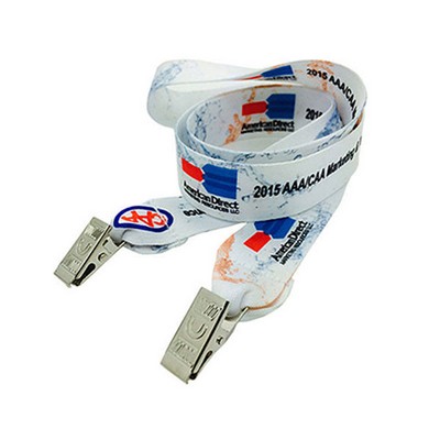 1/2 Full Color Double Ended Attachement Lanyard