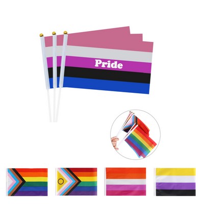 Pride Mini Stick Flag