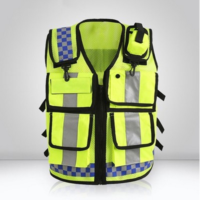 High Visible Reflective Safety Vest With Multi-pockets