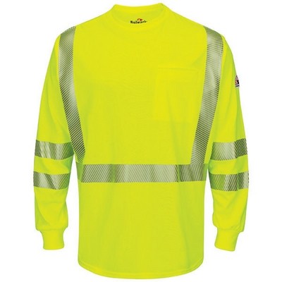 Bulwark™ Hi-Visibility Lightweight Long Sleeve T-Shirt - Hi-Vis Yellow/Green