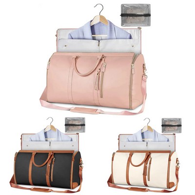 Waterproof Pu Leather Suitcase Suit Travel Bag