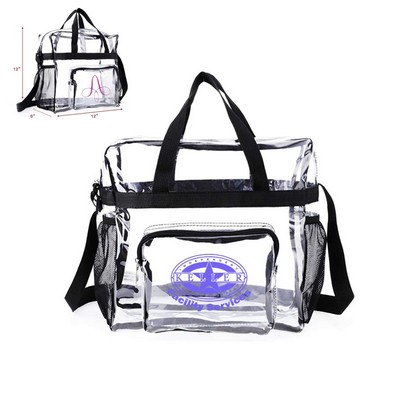 Clear Zipper Tote Bag