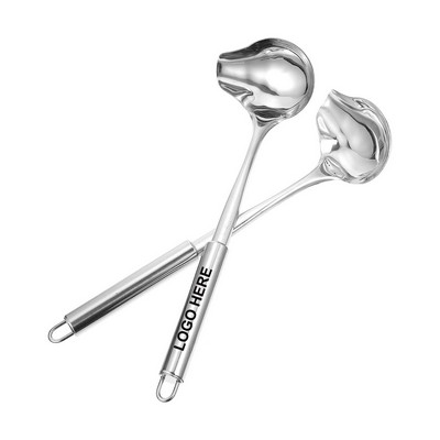 Stainless Steel Saucier Drizzle Spoon with Spout Small Gravy Ladle