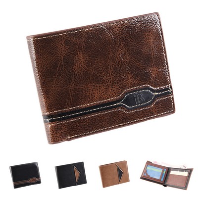 Men PU Leather Bifold Stylish Wallet