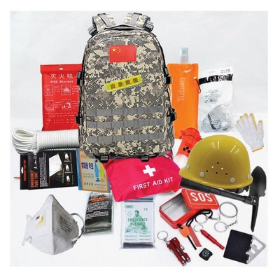 Survival Kit (16 PCS) Backpack