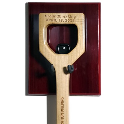 Rosewood Wall Mount for Ceremonial Shovels