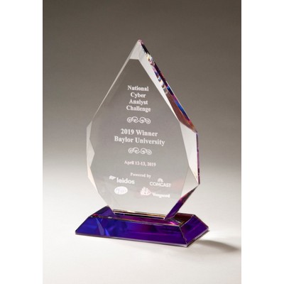 Prism Flame Crystal Award - Medium