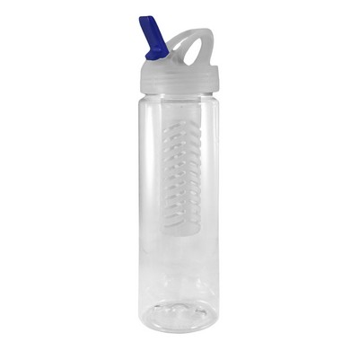 25 Oz. Freedom PET Bottle w/Freedom Lid & Clear Infuser Basket w/Spout Color (Domestically Dec)