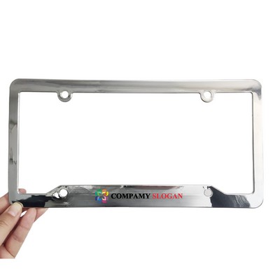 Plastic Chrome License Plate Frame