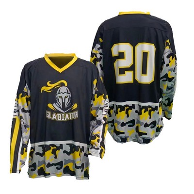 Men's Hockey V-Neck Butterfly Mesh Jersey