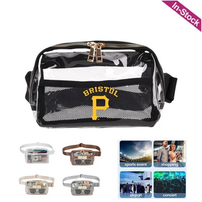 Clear Fanny Pack Stadium Approved Belt Bag with Adjustable Strap